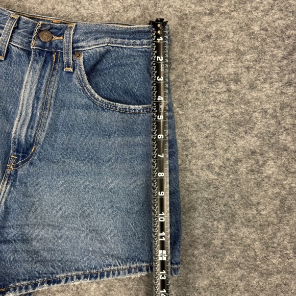 Levi Strauss Premium High Loose Shorts Denim Blue‎ Women Size 24 - Picture 11 of 12